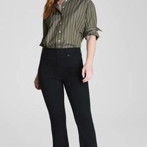 SPANXshape™ EveryWear Flare Jeans, Clean Black. Size Large.